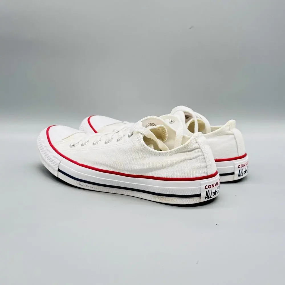 Converse Shoes Womens 7.5 White Canvas Chuck Taylor All Star Low Top Sneakers